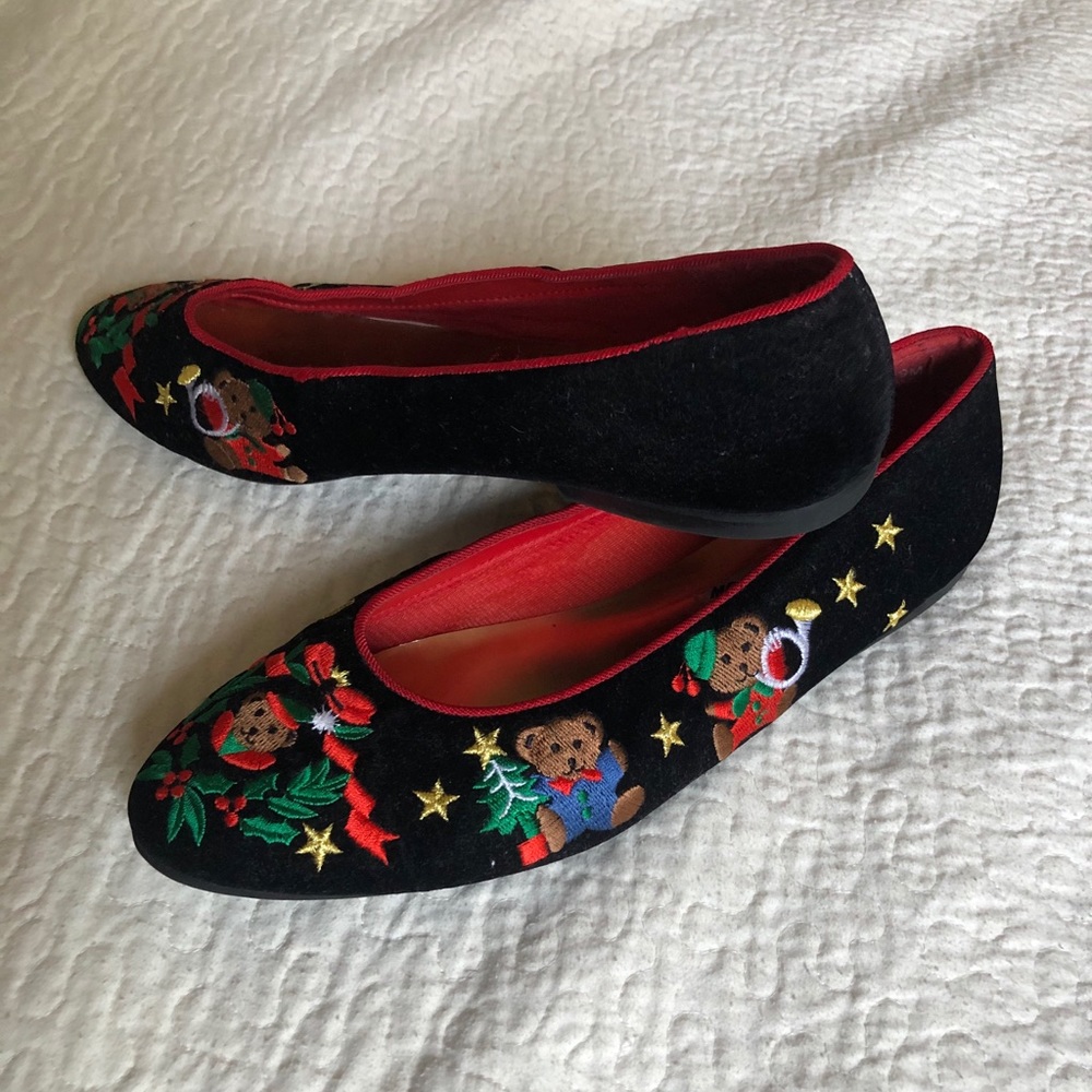 Mootsies Tootsies vintage Christmas shoes